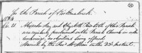 Alexander Nay and Elizabeth Rae, marriage entry, Kirkmabreck parish OPR, 1834