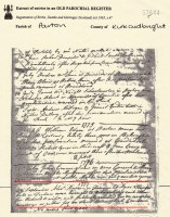 Alexander Rorison and Agnes Thompson marriage 1777