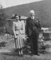 Alexander (Sandy) McLellan and daughter Jenny - ca 1951