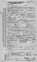 Alfred Earnest Crickmay, death certificate, 1959