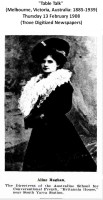 Aline Laura Hughan, 1908
