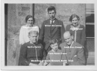 Annie Stewarts wedding Beith 1924-text