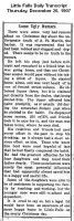 Anthony St. Martin Death, Little Falls Transcript, 1907