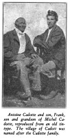 Antoine and son, Frank Cadotte