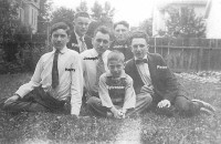 The six sons of Anton Durrenberger and Kate Welter - ca 1915