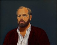 Anton Jesse Rasmussen, Self Portrait (1984) oil on canvas, 24 x 30 in. (60.96 x 76.2 cm). Courtesy - Springville Museum of Art