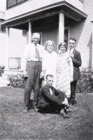 Anton and Kate Durrenberger (standing on the left)