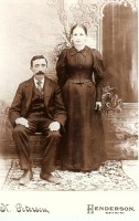 Balthazar Hoffman and wife Theresa Durrenberger - ca 1880's