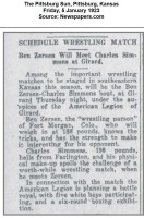 Ben Zersen article 1923