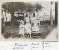 Bernice Wakeman with cousins Basil and James Jones