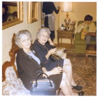 Bertha and Mercy Gordon - Christmas 1966
