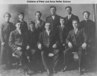 Children of Peter and Anna Welter Schons