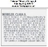 Clara B. Fratia obituary 2002