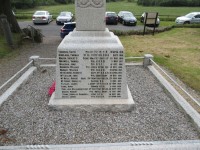 Colvend War Memorial - John McLellan on inscription