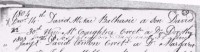 David McNae, christening entry, Kirkmabreck parish OPR, 1804