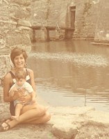 Diane Durrenberger Levy and son Andrew - ca 1970