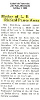 Domitilde Morin Obituary - Little Falls, Minnesota, 1922