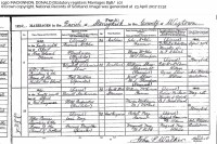 Donald McKinnon and Jean Nay marriage - 1920