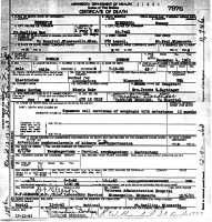 Donald W. Gordon, death certificate, 1963