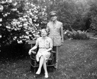 Earl V Weibeler and mother Anna - July 1943