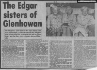 The Edgar sister of Glenhowan, 1984