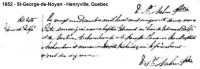 Edmond Dalpe, birth entry, 1852