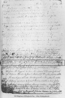 Elizabeth Nae, christening entry, Kirkmabreck parish OPR, 1819