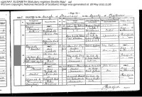 Elizabeth (Nay) Coulter Death Registration - 1925