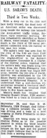 Elmer M. Schwartz (USN) death in Australia - railway accident, 1944