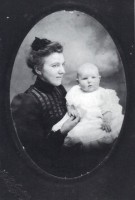 Esther Groskopp Durenberger and son Oliver - taken December 20, 1901