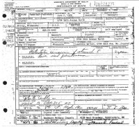 Eugene F. Welter Death Certificate