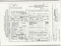 Ferdinand W. Splittstoser, death certificate, 1938