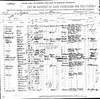 Franz Roller Passenger List 1908