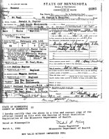 Gerald G. Napier, death certificate, 1935