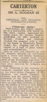 Gordon Hughan 85th birthday, 1952