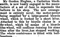 Gordon Hughan newspaper article, 1904