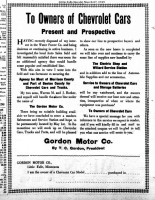 Gordon Motor Car Company, 1919