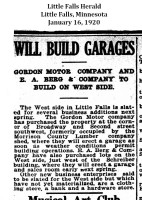Gordon Motor Car Company, 1920