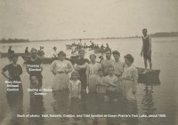 Hall, Halseth, Gordon and Tidd families at Green Prairie's Fish Lake about 1905