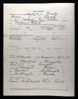 Harry Smith Campbell, WW I military service record