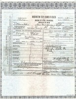 Henry R. Richard, death certificate, 1910