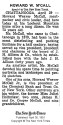 Howard Weaver McCall obituary, 1951