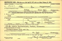 John G. Durrenberger World War II Draft Registration - 1942