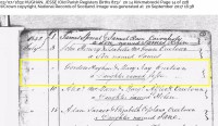Janet Hughan christening, Kirkmabreck Parish, Kirkcudbrightshire - 1832