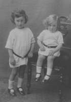 Janet E. (Jenny) and sister Margaret McLellan - ca 1928
