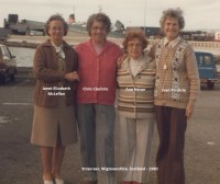 Janet McLellan, Chris Clachrie, Ann Heron and Jean Clachrie