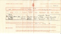 Jessie Gordon, birth certificate, 1862