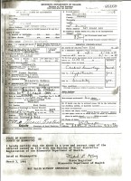 Jessie Gordon Quosbarth, death certificate, 1949