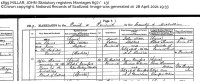John P Millar and Rachel Crawford marriage 1899