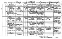 John Templeton, death registration, Kirkmabreck parish, 1899